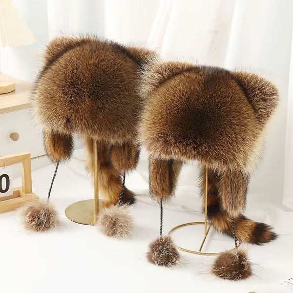 ❄️Winter Cute Raccoon Plush Hats|BUY 2 Save 5%