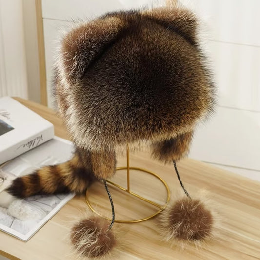 ❄️Winter Cute Raccoon Plush Hats|BUY 2 Save 5%